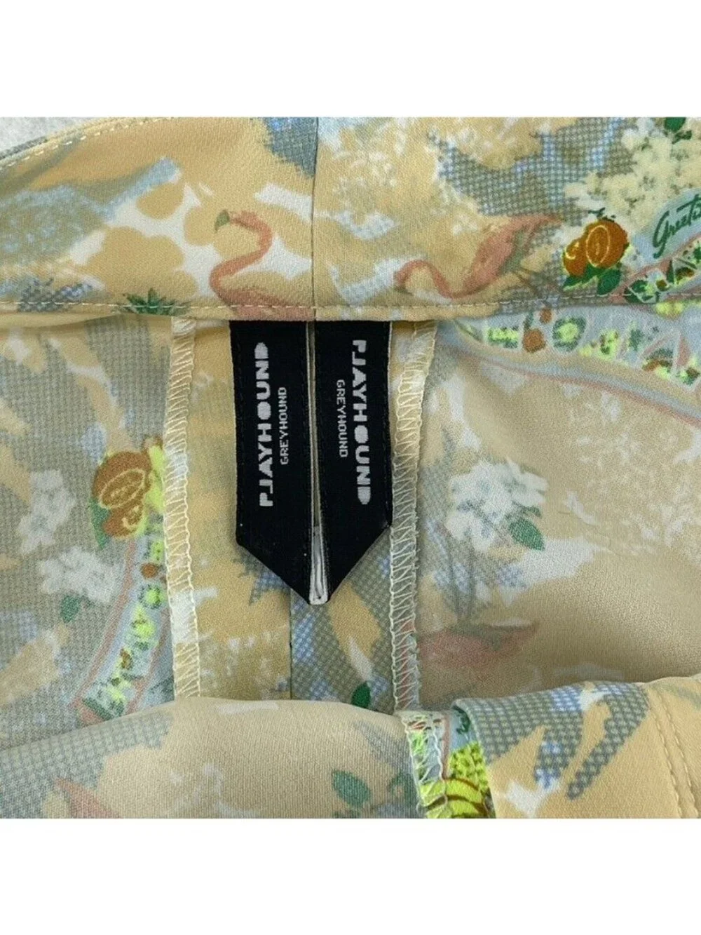 Playhound Beige Graphic Print Shorts Size M